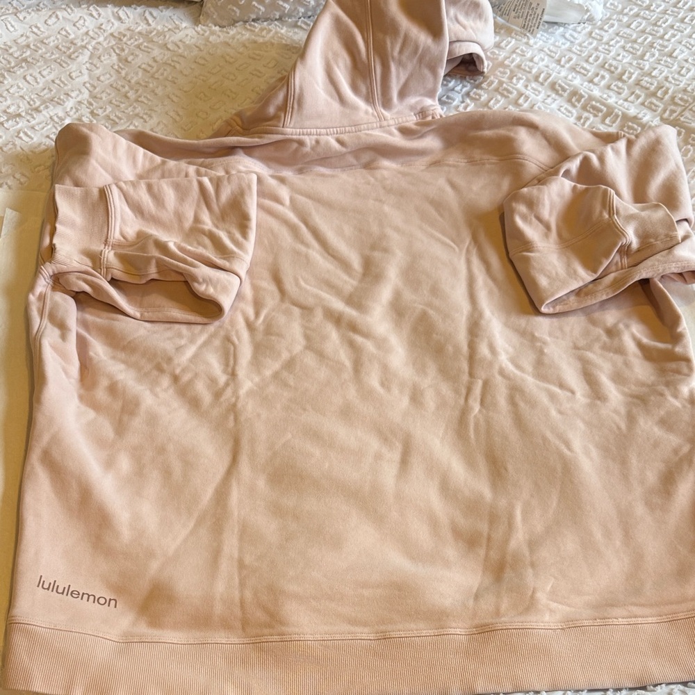 Lululemon  Washed Pale Pink oversized Hooded Sweatshirt XL - Picture 6 of 7